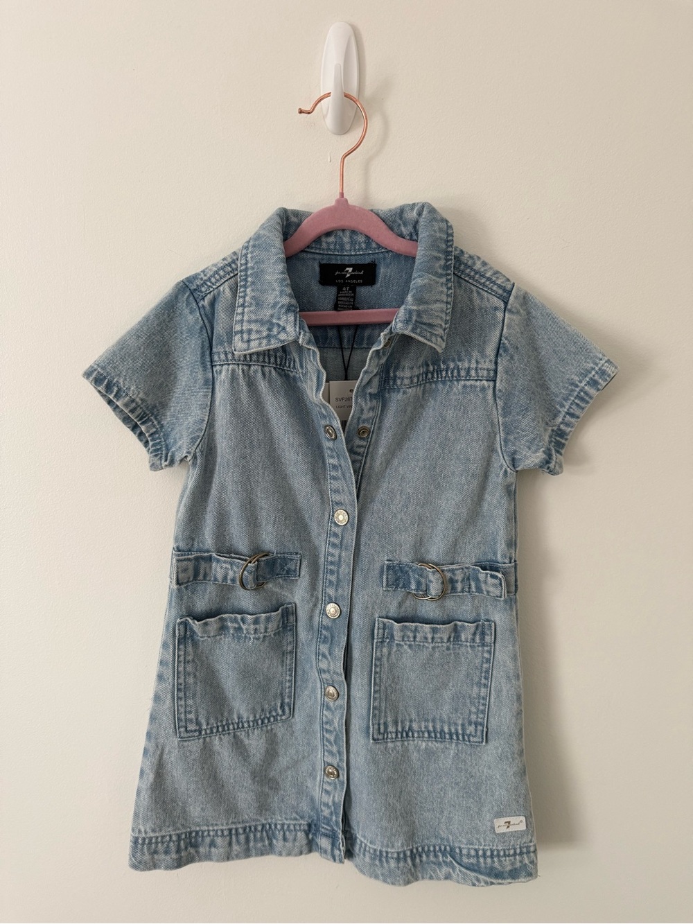 7 For All Mankind NWT Mini Denim Shirt Dress